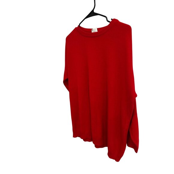 Bobbie Brooks Red Acrylic Crewneck Sweater Womens Sz Medium - Picture 3 of 9